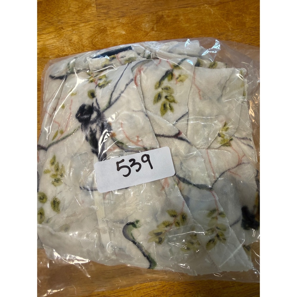Bird & Branch Sheer Velvet Burnout Kimono Ivory Multi One Size S-XXL - Picture 14 of 14
